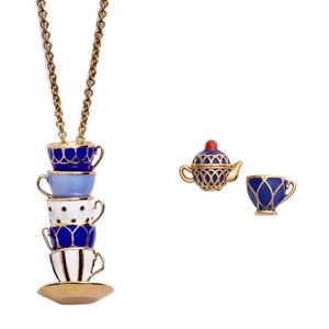 KATE SPADE • Tea Time Necklace & Earrings Set